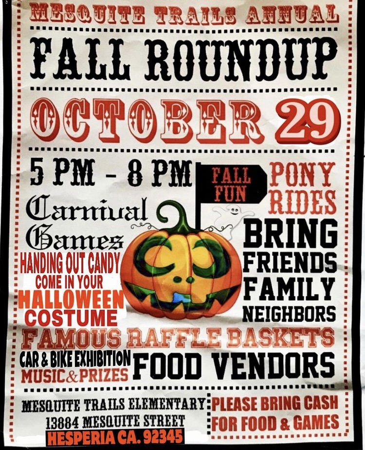 Mesquite trails elementary fall roundup
