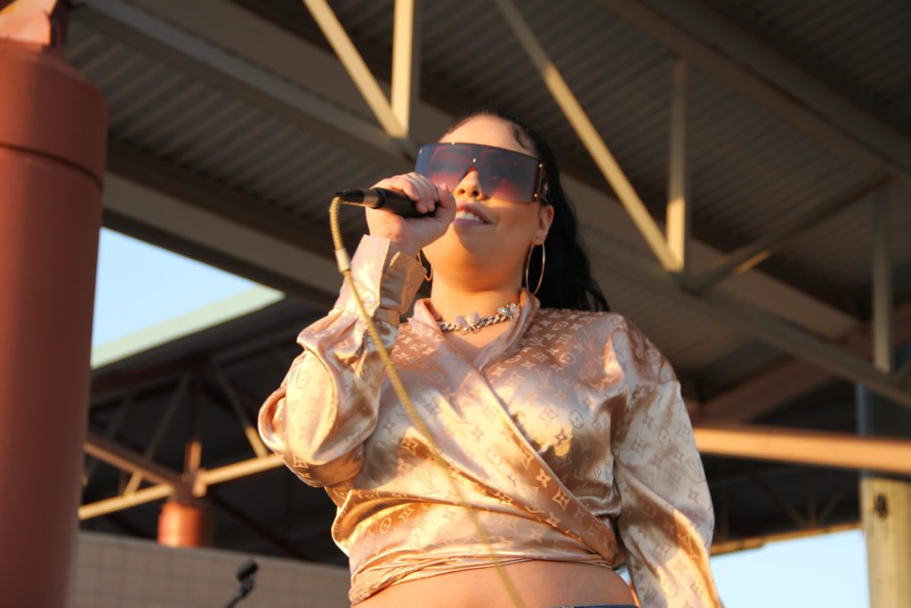 Baybee Gurl performing at the Adelanto Stadium and Event Center