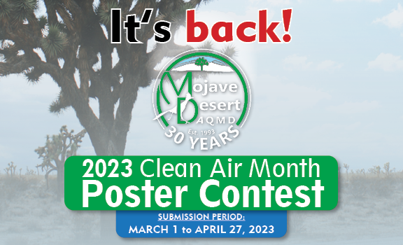 2023 Clean Air Poster Contest awarding $100 and prizes to K-12 students